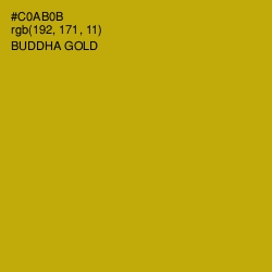 #C0AB0B - Buddha Gold Color Image