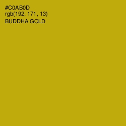 #C0AB0D - Buddha Gold Color Image