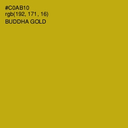 #C0AB10 - Buddha Gold Color Image