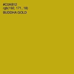 #C0AB12 - Buddha Gold Color Image