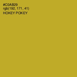 #C0AB29 - Hokey Pokey Color Image