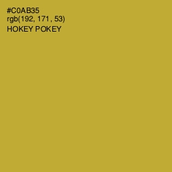 #C0AB35 - Hokey Pokey Color Image