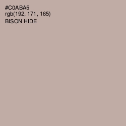 #C0ABA5 - Bison Hide Color Image