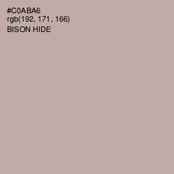 #C0ABA6 - Bison Hide Color Image
