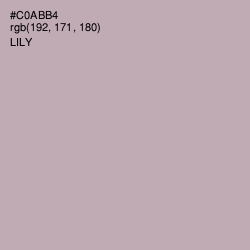 #C0ABB4 - Lily Color Image