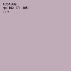 #C0ABB9 - Lily Color Image