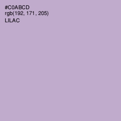 #C0ABCD - Lilac Color Image
