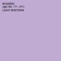 #C0ABD3 - Light Wisteria Color Image