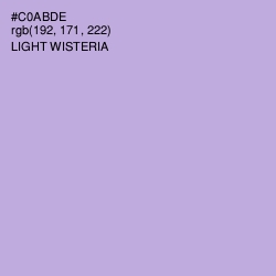 #C0ABDE - Light Wisteria Color Image