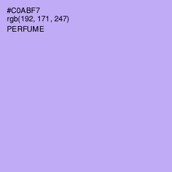 #C0ABF7 - Perfume Color Image