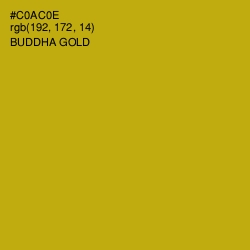 #C0AC0E - Buddha Gold Color Image