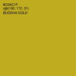 #C0AC1F - Buddha Gold Color Image