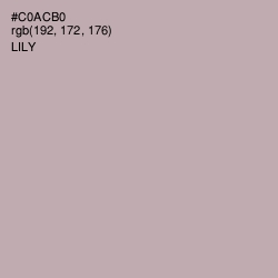 #C0ACB0 - Lily Color Image