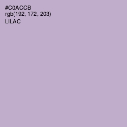 #C0ACCB - Lilac Color Image