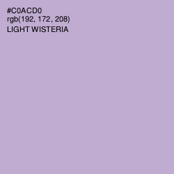 #C0ACD0 - Light Wisteria Color Image