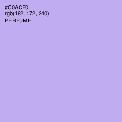 #C0ACF0 - Perfume Color Image