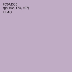 #C0ADC5 - Lilac Color Image