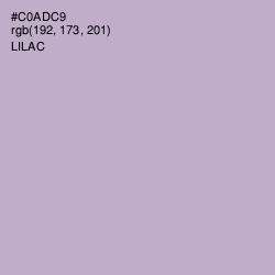 #C0ADC9 - Lilac Color Image