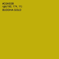 #C0AE0B - Buddha Gold Color Image