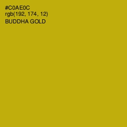 #C0AE0C - Buddha Gold Color Image