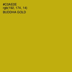 #C0AE0E - Buddha Gold Color Image