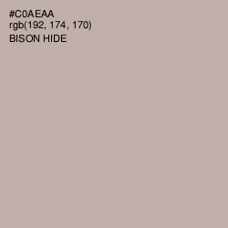 #C0AEAA - Bison Hide Color Image