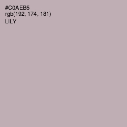 #C0AEB5 - Lily Color Image