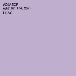 #C0AECF - Lilac Color Image