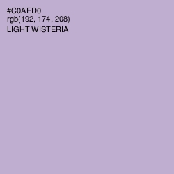 #C0AED0 - Light Wisteria Color Image