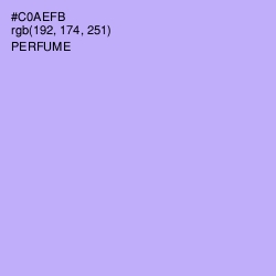 #C0AEFB - Perfume Color Image