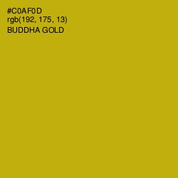 #C0AF0D - Buddha Gold Color Image