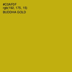 #C0AF0F - Buddha Gold Color Image