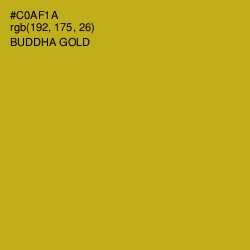 #C0AF1A - Buddha Gold Color Image