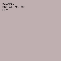 #C0AFB0 - Lily Color Image