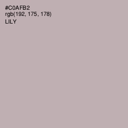 #C0AFB2 - Lily Color Image