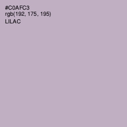 #C0AFC3 - Lilac Color Image