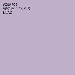 #C0AFC9 - Lilac Color Image