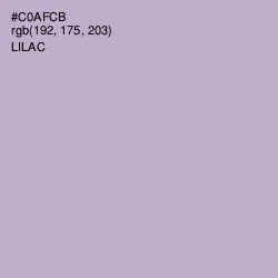 #C0AFCB - Lilac Color Image