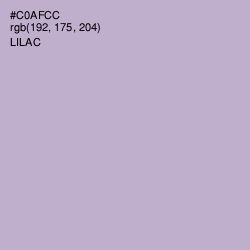 #C0AFCC - Lilac Color Image