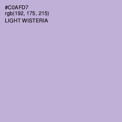#C0AFD7 - Light Wisteria Color Image