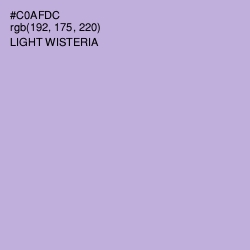 #C0AFDC - Light Wisteria Color Image