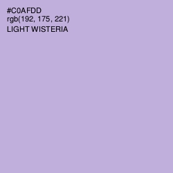 #C0AFDD - Light Wisteria Color Image