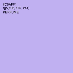 #C0AFF1 - Perfume Color Image