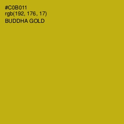 #C0B011 - Buddha Gold Color Image