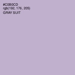#C0B0CD - Gray Suit Color Image