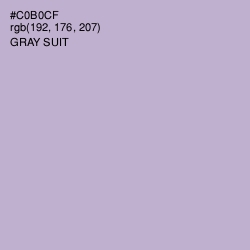 #C0B0CF - Gray Suit Color Image