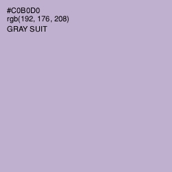 #C0B0D0 - Gray Suit Color Image