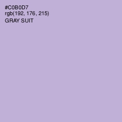 #C0B0D7 - Gray Suit Color Image