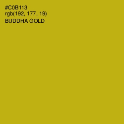 #C0B113 - Buddha Gold Color Image