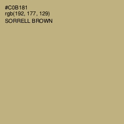 #C0B181 - Sorrell Brown Color Image